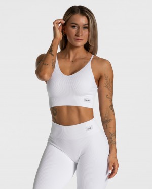 Teveo Elegant Cross Top Weiß | GWTQKC-172