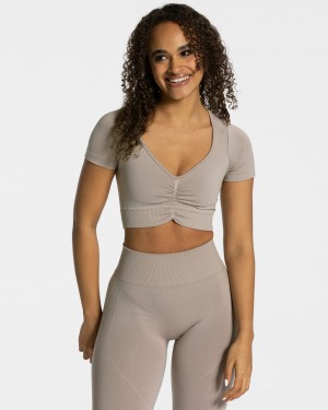 Teveo Focus Crop Top Dust | VORIHD-062