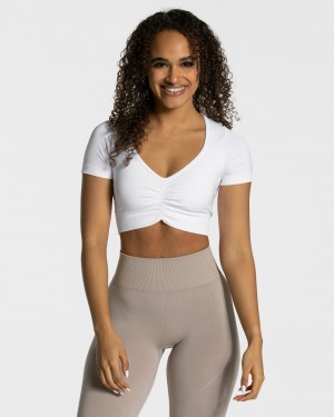 Teveo Focus Crop Top Weiß | LITEDY-092