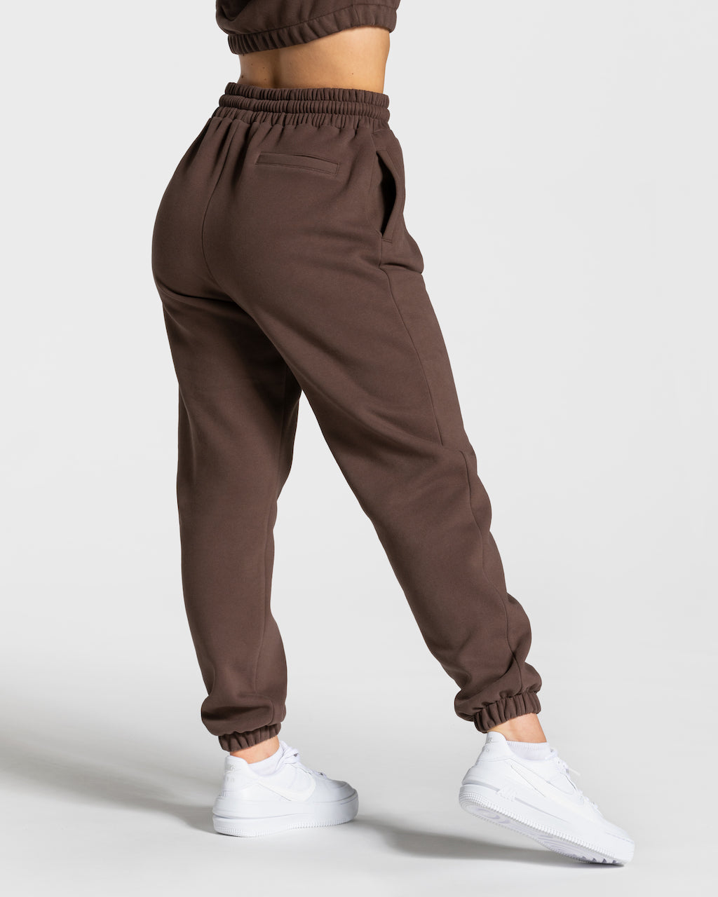 Teveo College Oversized Jogger Dunkelbraun | YQMBCS-965