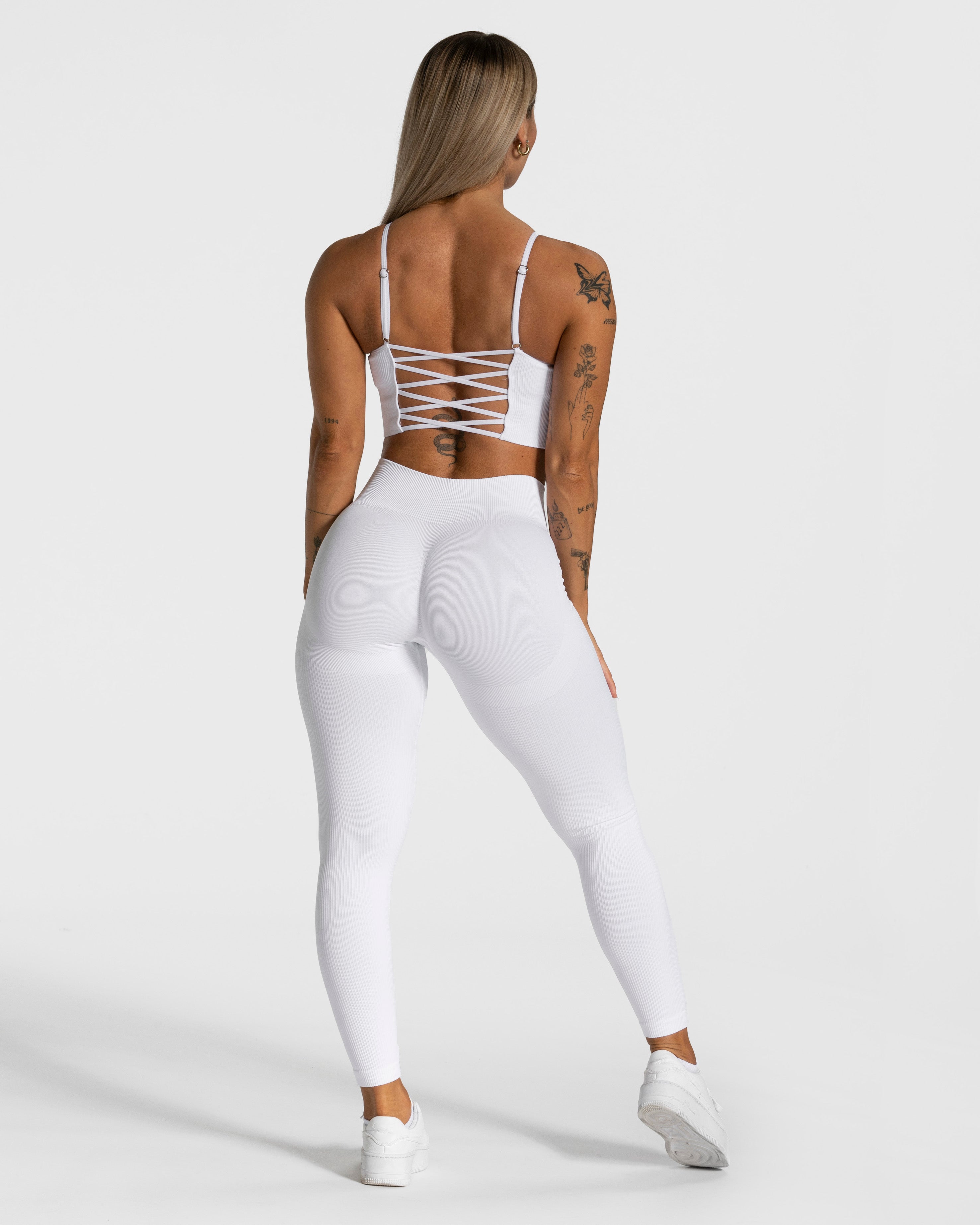 Teveo Elegant Cross Top Weiß | GWTQKC-172