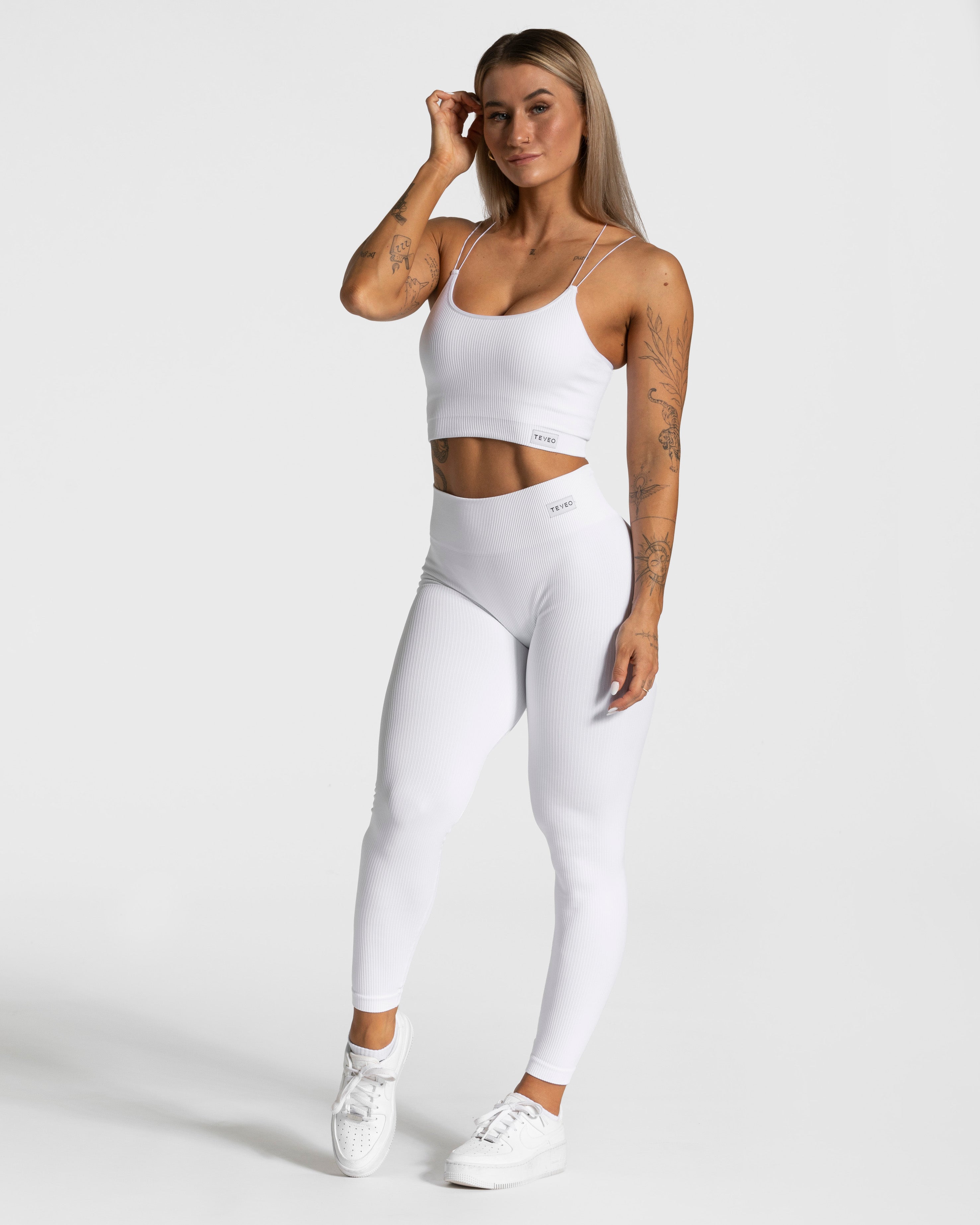 Teveo Elegant Strap Top Weiß | LEVRFW-329