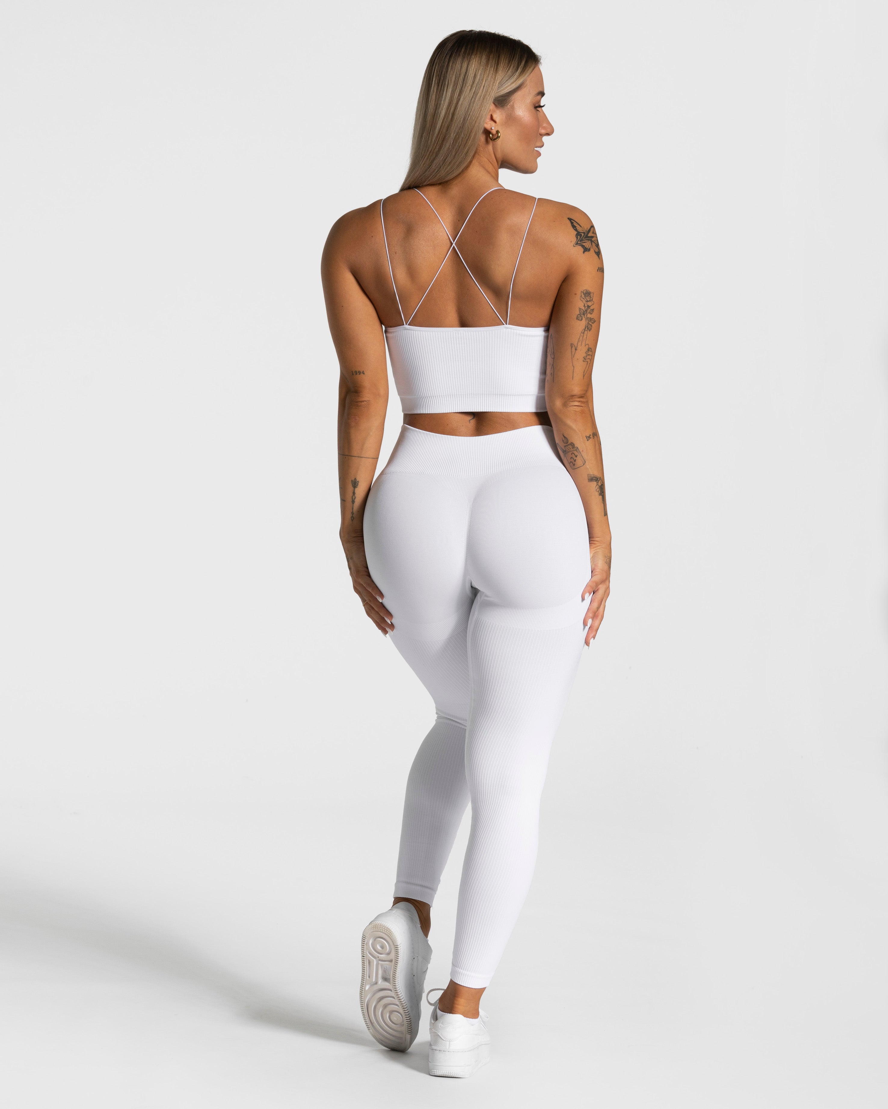 Teveo Elegant Strap Top Weiß | LEVRFW-329