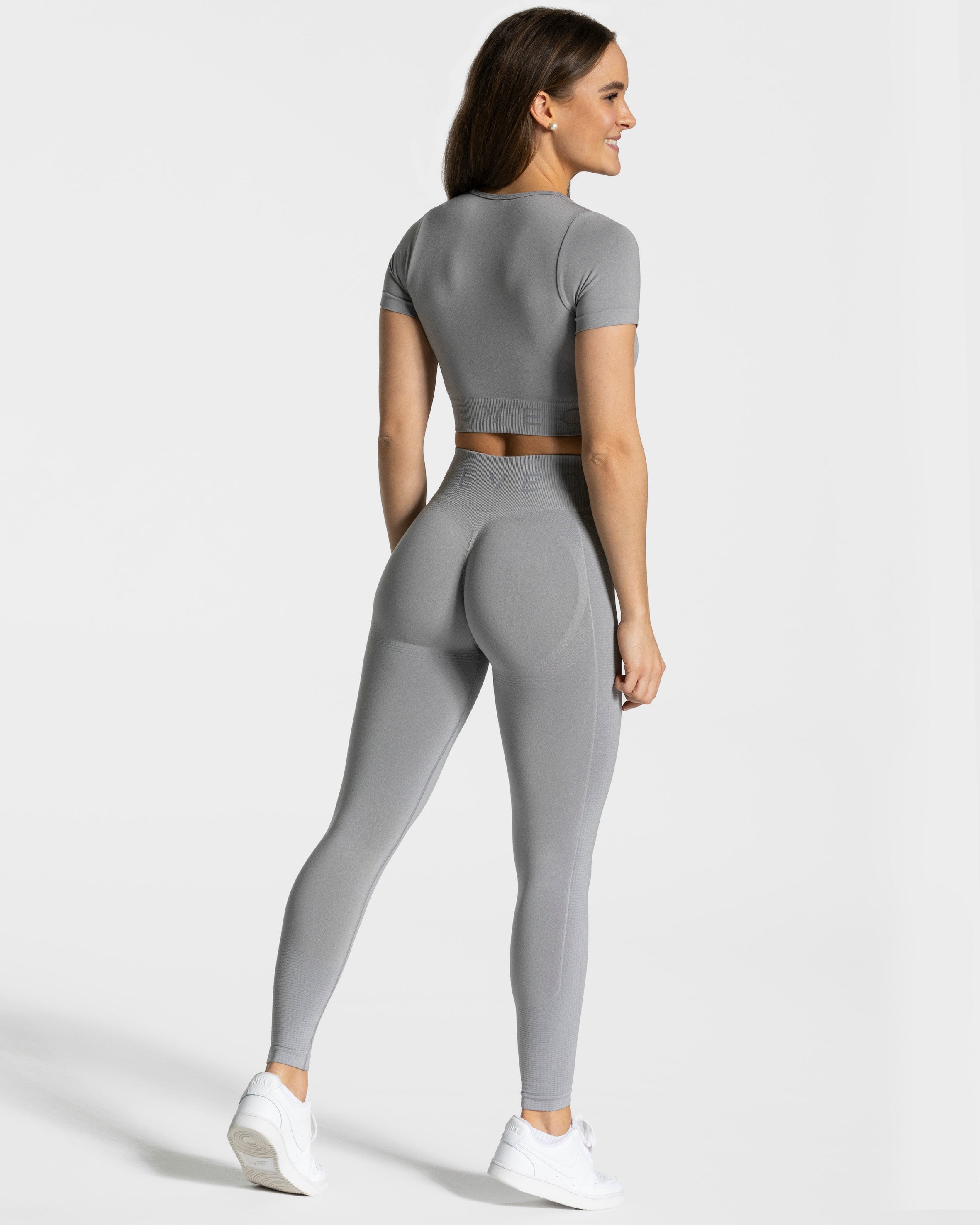 Teveo Focus Crop Top Gray | UIGFKZ-478