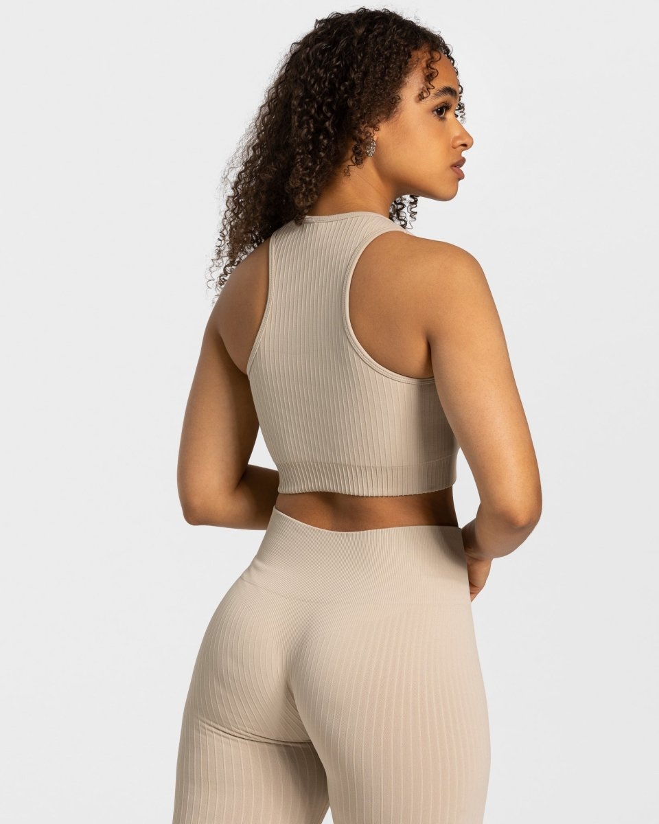 Teveo Golden Asymmetric Top Beige | NYLRAD-013