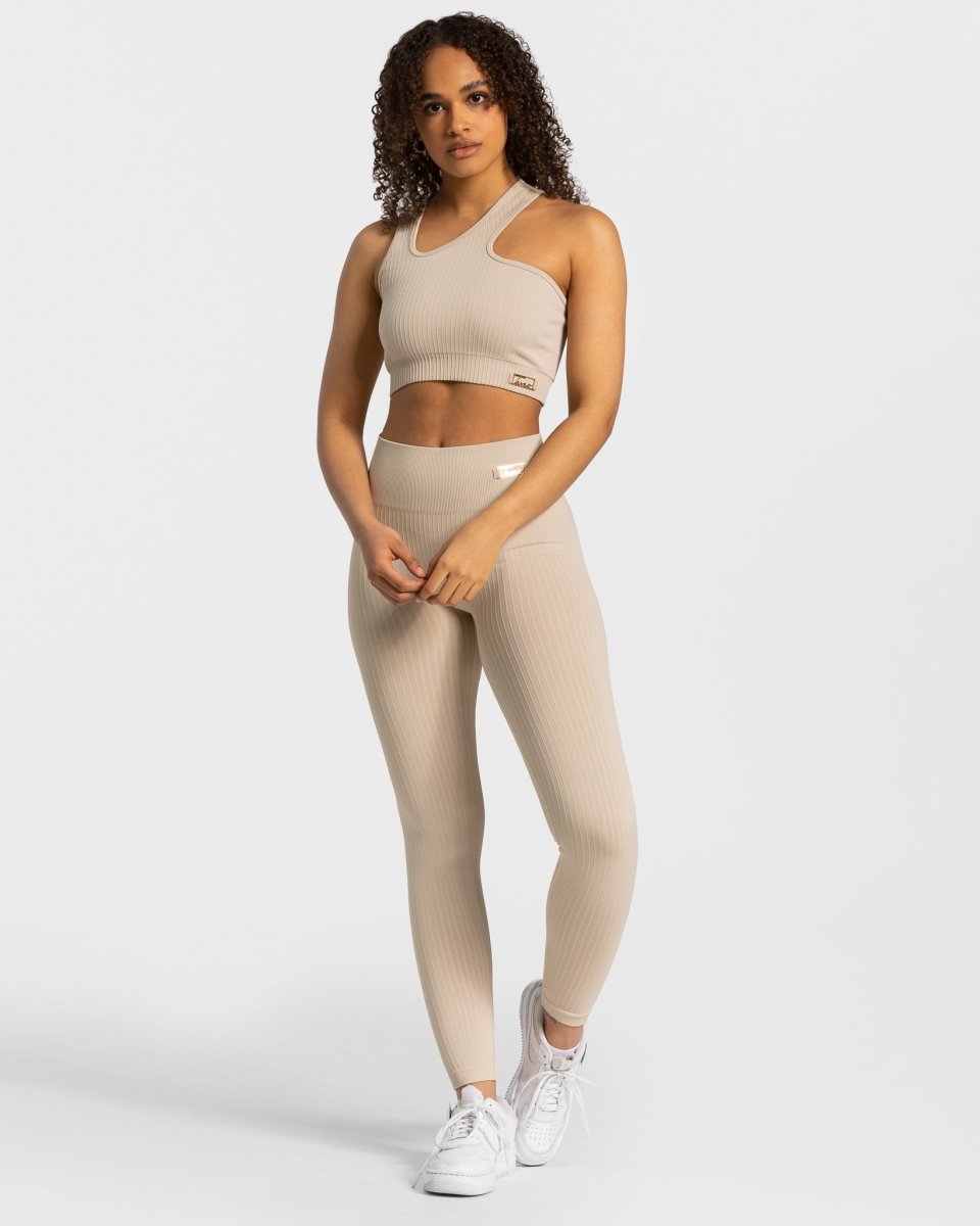Teveo Golden Asymmetric Top Beige | NYLRAD-013
