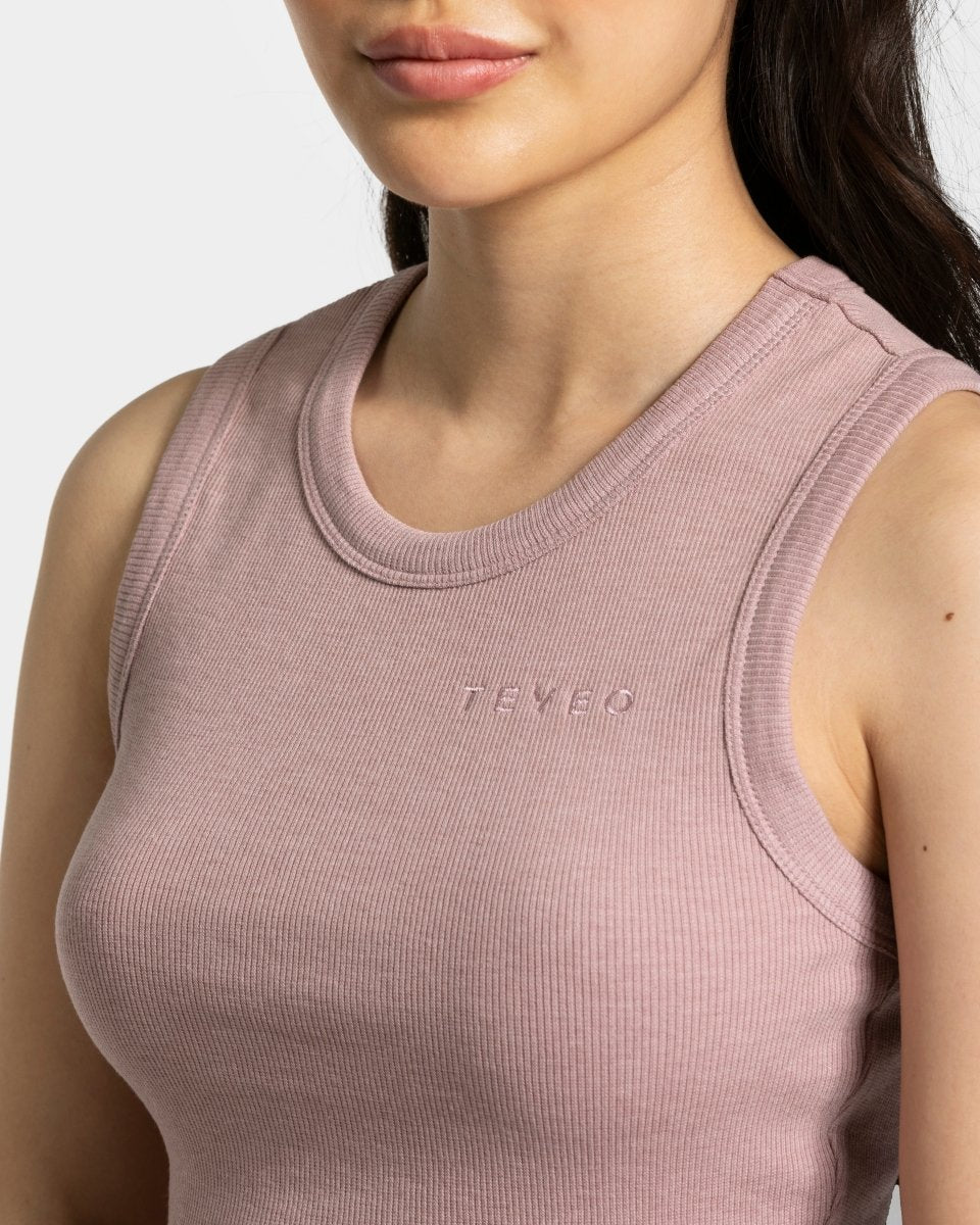 Teveo Lounge Crop Top Rosa | QAFMNW-693