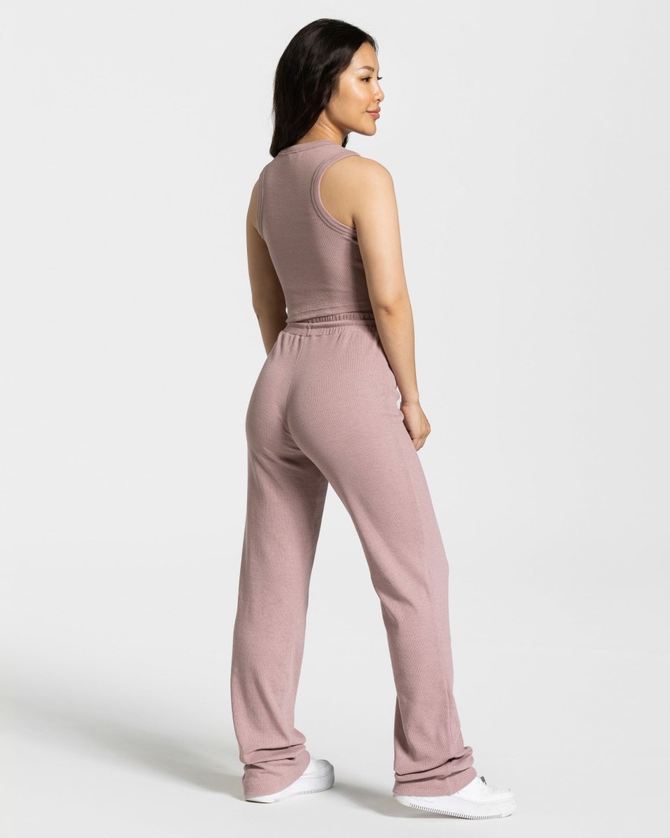 Teveo Lounge Crop Top Rosa | QAFMNW-693