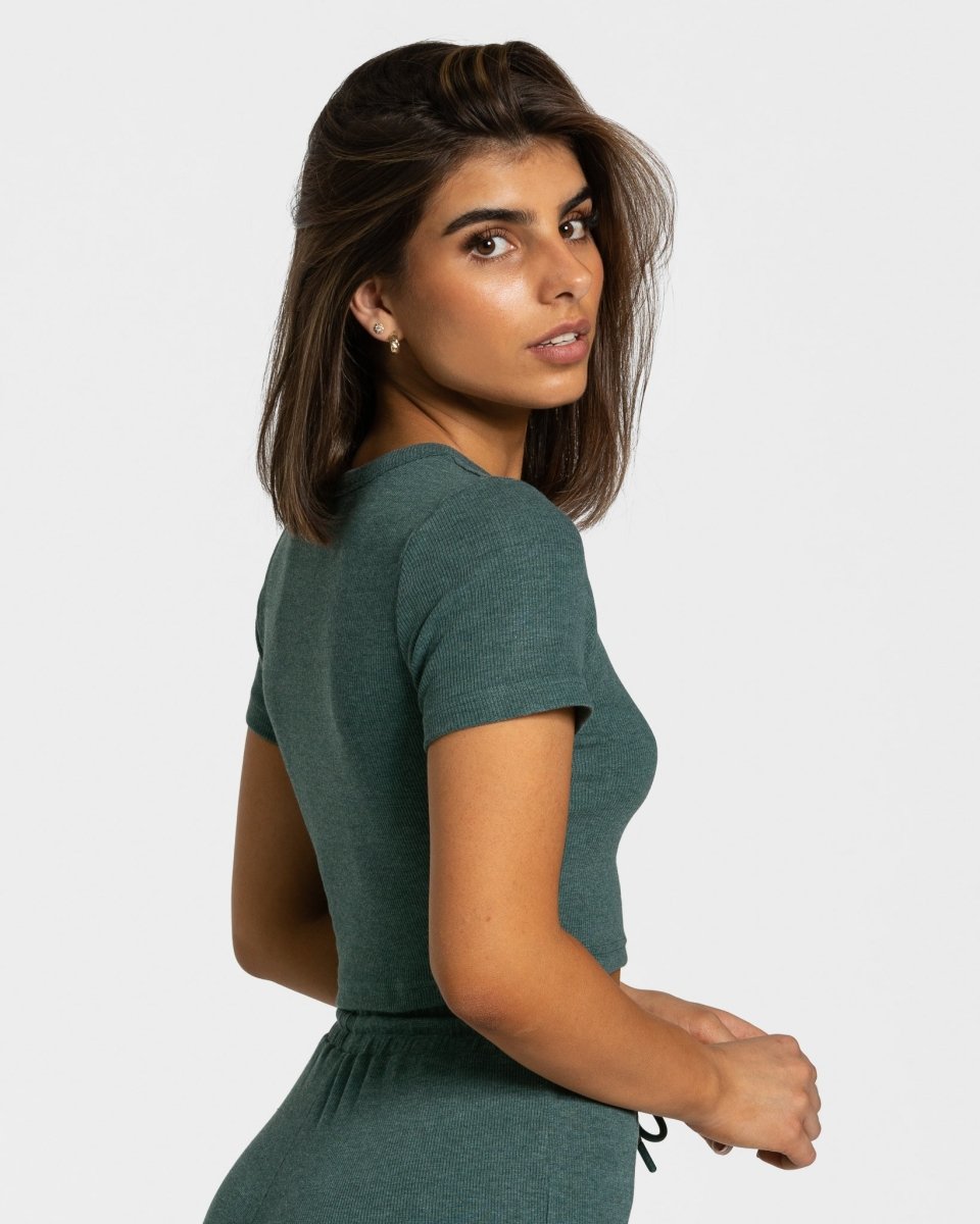 Teveo Lounge T-Shirt Dunkelgrün | BDQUSL-120