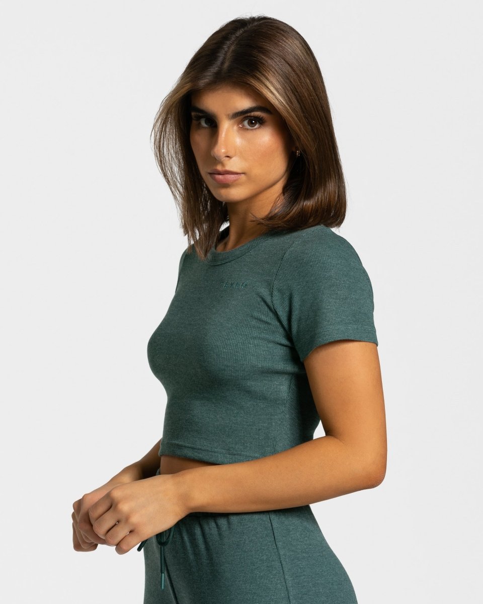 Teveo Lounge T-Shirt Dunkelgrün | BDQUSL-120