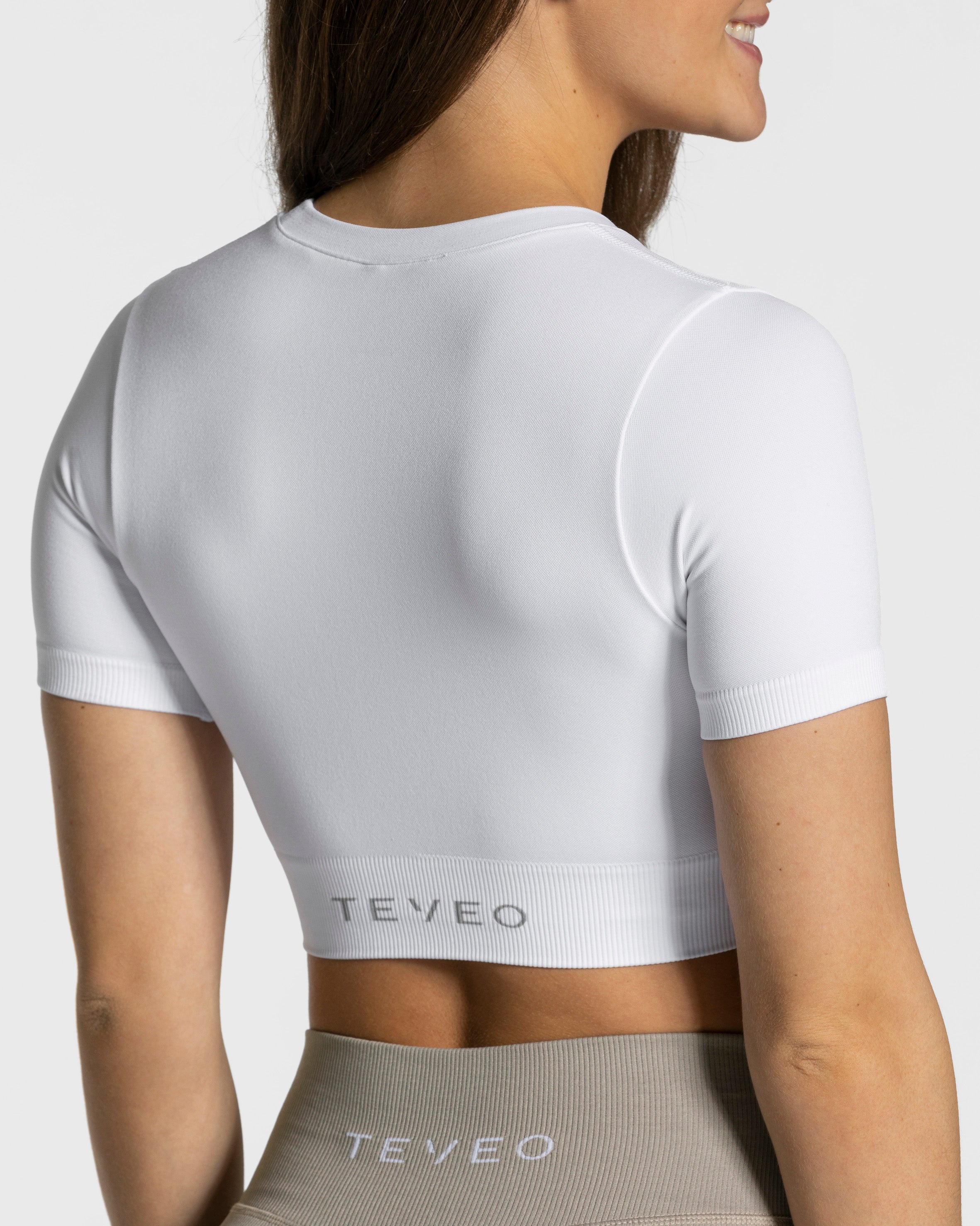 Teveo Sensation Crop Top Weiß | ZEBQNY-925