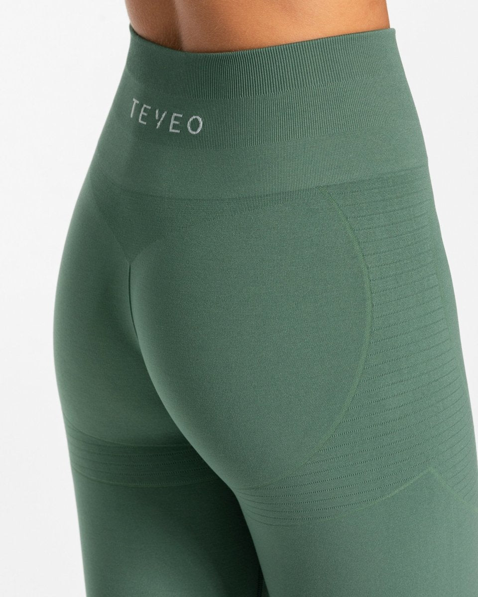 Teveo True Leggings Dunkelgrün | YLQBUS-435